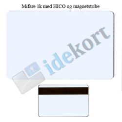 Mifare 1k med HICO og magnetstribe