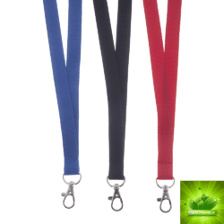 Lanyard ECO 15mm m krog, BLÅ