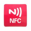 nfc label rød